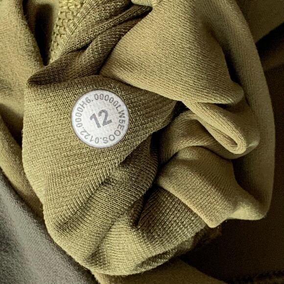 Lululemon Throwback Astro Pants Criss Cross Waistband Green W5EOOS Women's 12 - Picture 8 of 8